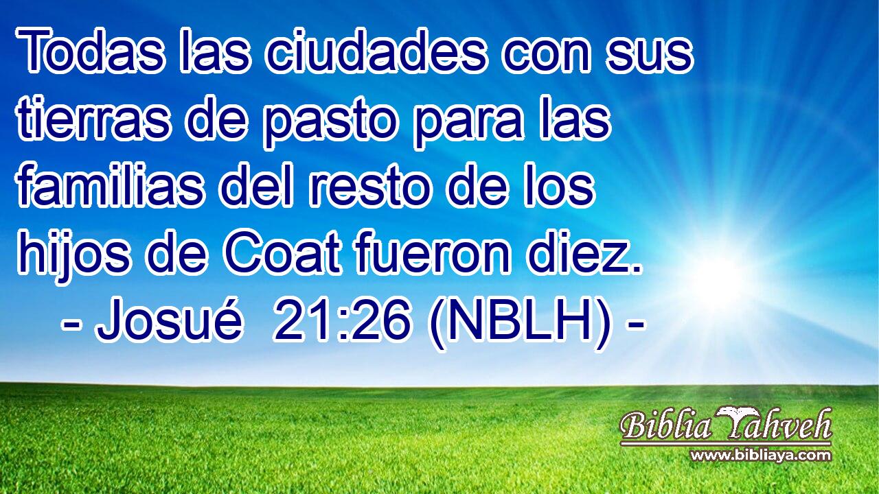  Todas las ciudades con sus tierras de pasto para las familias del resto de los hijos de Coat fueron diez. 