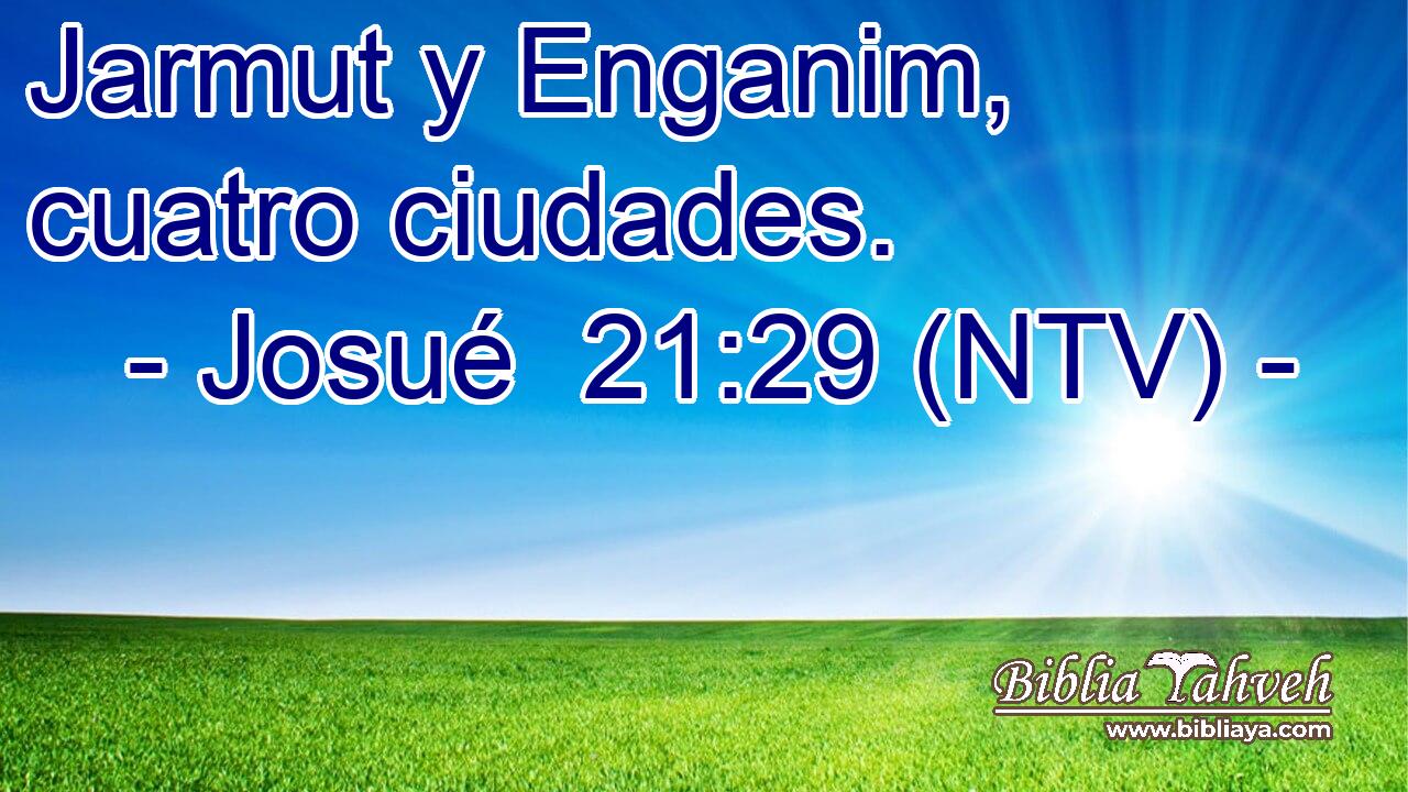 Jarmut y Enganim, cuatro ciudades.