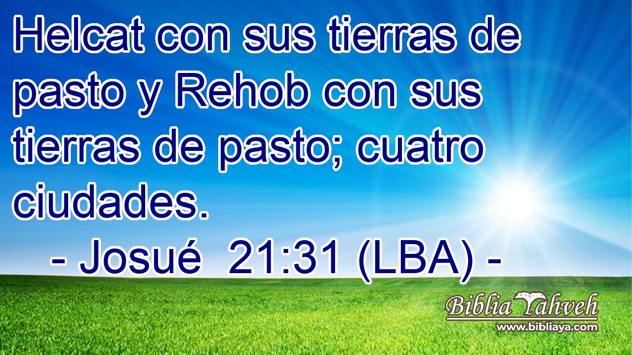 Helcat con sus tierras de pasto y Rehob con sus tierras de pasto; cuatro ciudades.