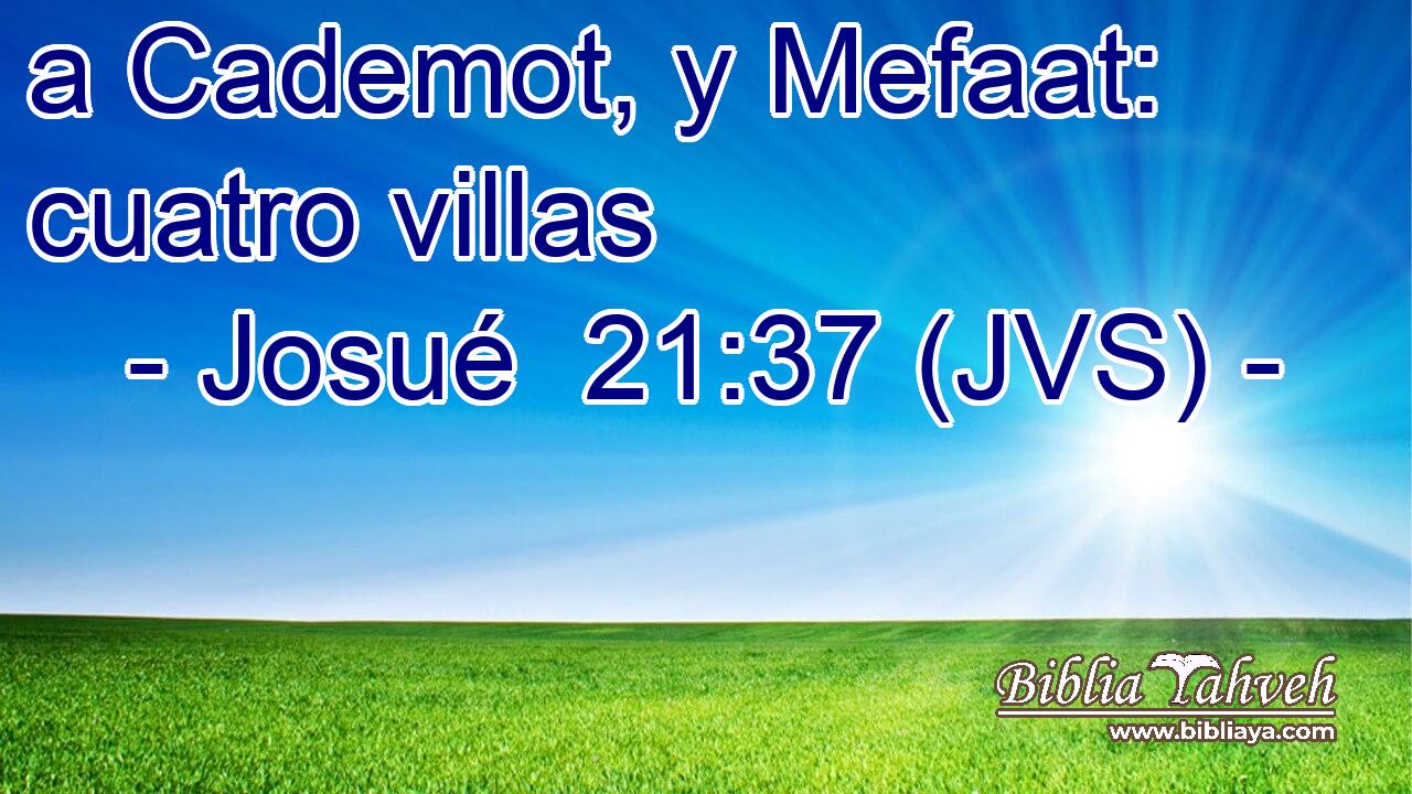 a Cademot, y Mefaat: cuatro villas