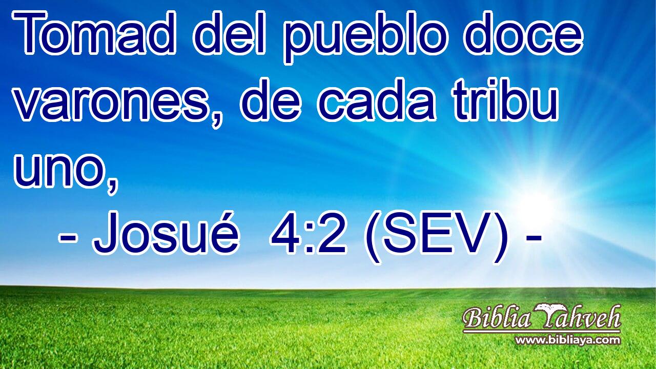 Tomad del pueblo doce varones, de cada tribu uno,