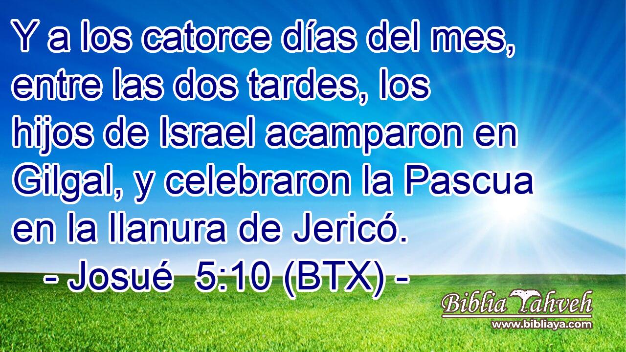 Y a los catorce días del mes, entre las dos tardes, los hijos de Israel acamparon en Gilgal, y celebraron la Pascua en la llanura de Jericó.