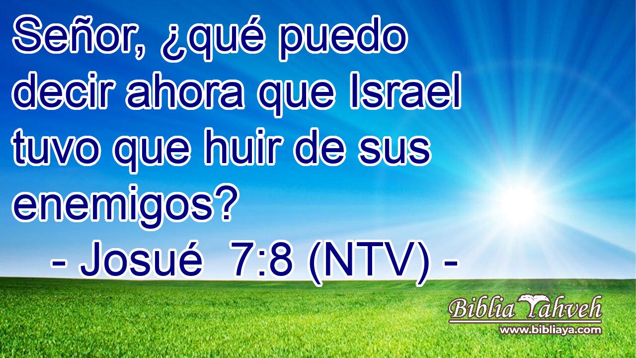 Señor, ¿qué puedo decir ahora que Israel tuvo que huir de sus enemigos?