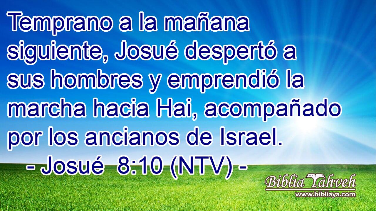 Temprano a la mañana siguiente, Josué despertó a sus hombres y emprendió la marcha hacia Hai, acompañado por los ancianos de Israel.