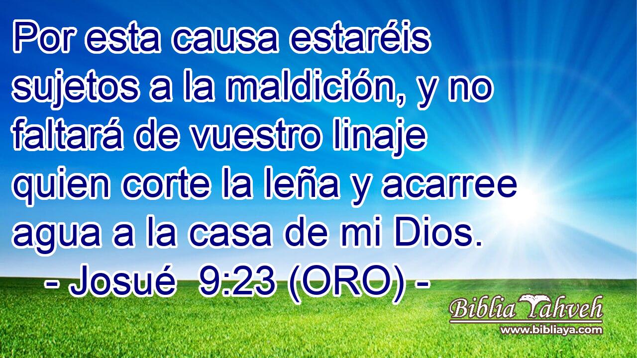  Por esta causa estaréis sujetos a la maldición, y no faltará de vuestro linaje quien corte la leña y acarree agua a la casa de mi Dios. 
