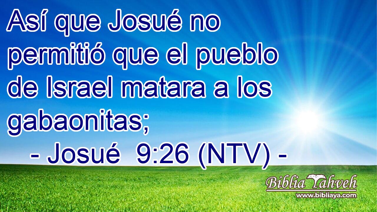 Así que Josué no permitió que el pueblo de Israel matara a los gabaonitas;