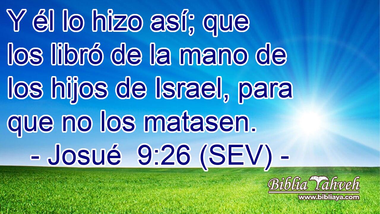 Y él lo hizo así; que los libró de la mano de los hijos de Israel, para que no los matasen.