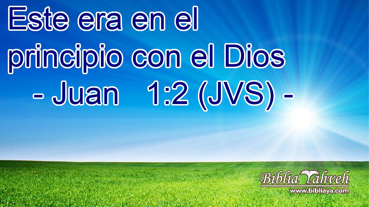 Este era en el principio con el Dios