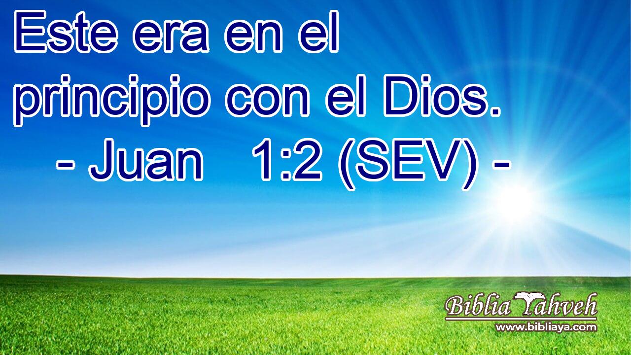 Este era en el principio con el Dios.