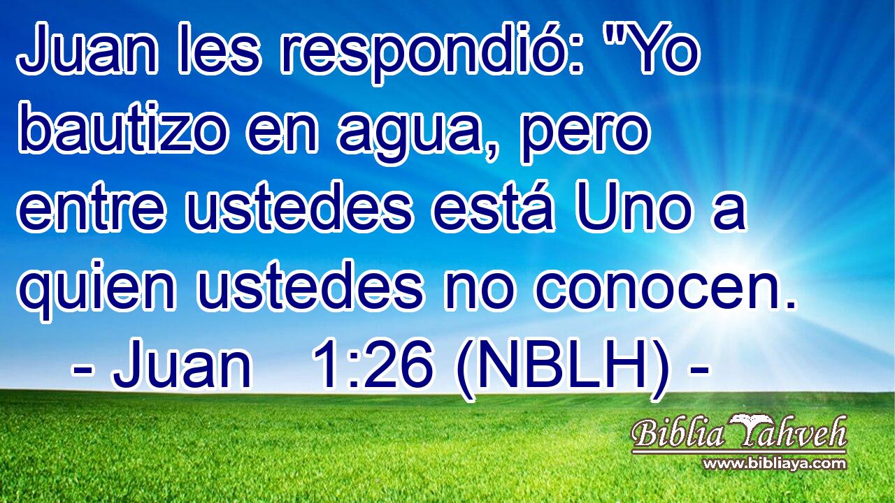 Juan les respondió: 
