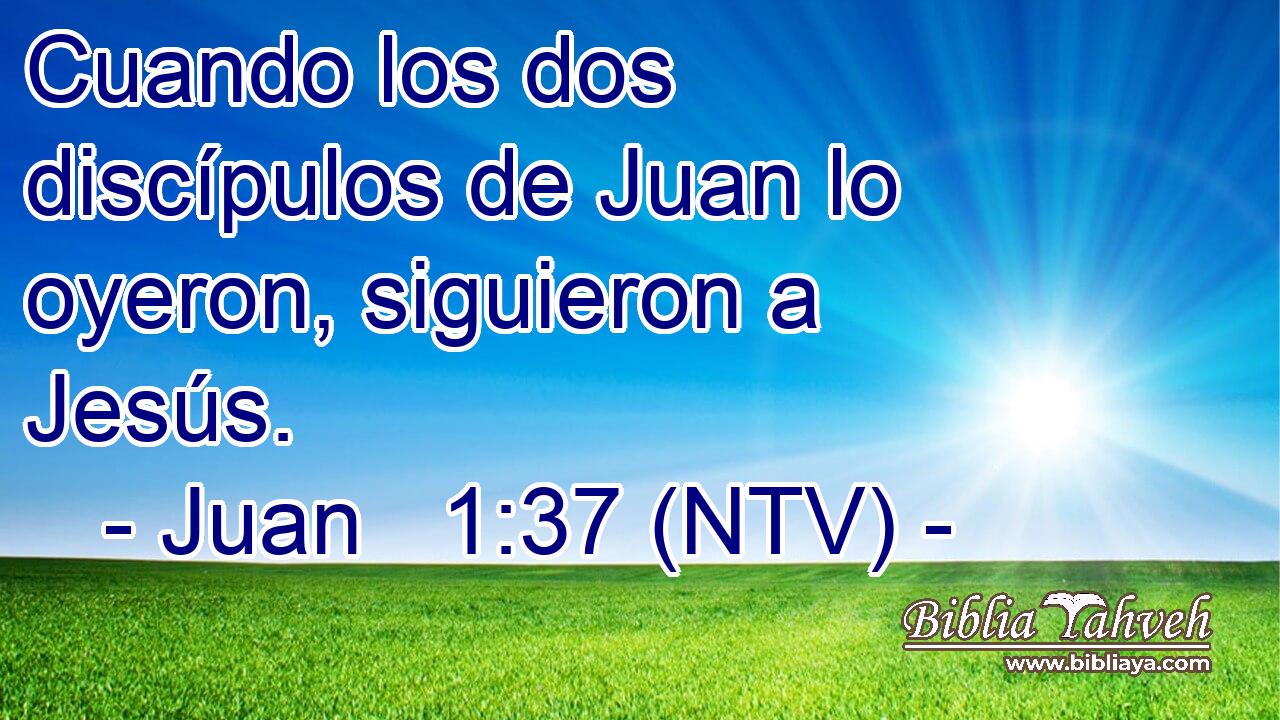 Cuando los dos discípulos de Juan lo oyeron, siguieron a Jesús.
