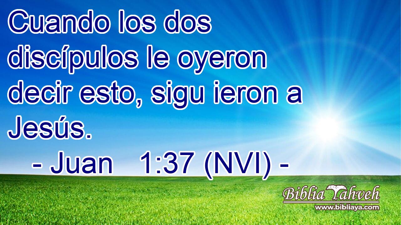  Cuando los dos discípulos le oyeron decir esto, sigu ieron a Jesús. 