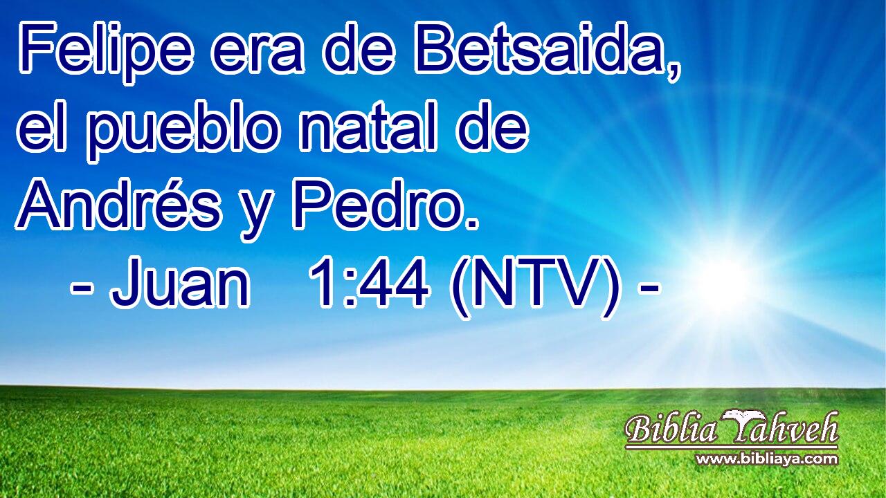 Felipe era de Betsaida, el pueblo natal de Andrés y Pedro.