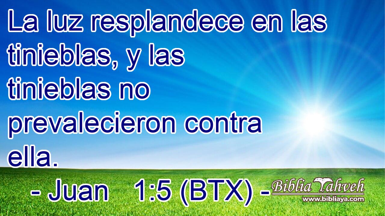 La luz resplandece en las tinieblas, y las tinieblas no prevalecieron contra ella.