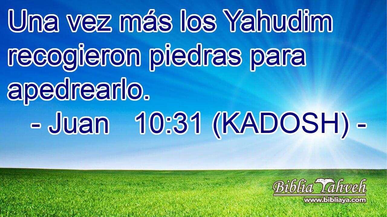  Una vez más los Yahudim recogieron piedras para apedrearlo. 