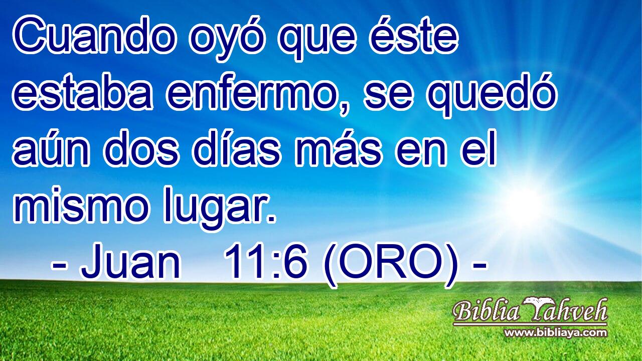  Cuando oyó que éste estaba enfermo, se quedó aún dos días más en el mismo lugar. 