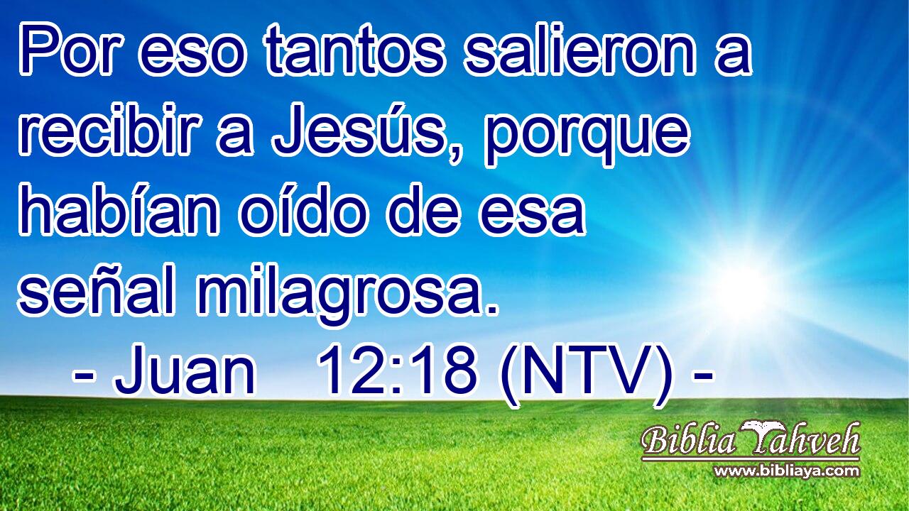 Por eso tantos salieron a recibir a Jesús, porque habían oído de esa señal milagrosa.