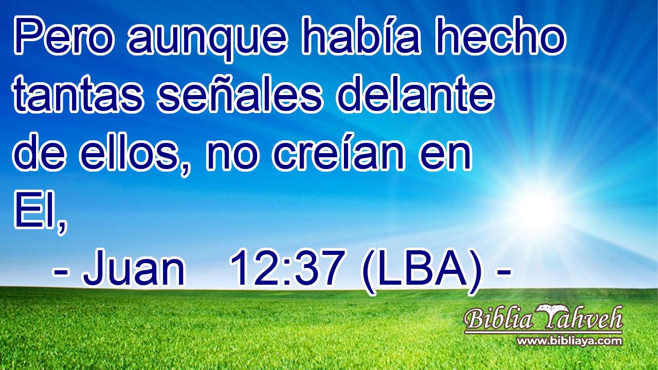 Pero aunque había hecho tantas señales delante de ellos, no creían en El,