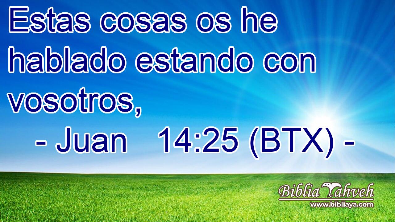 Estas cosas os he hablado estando con vosotros,