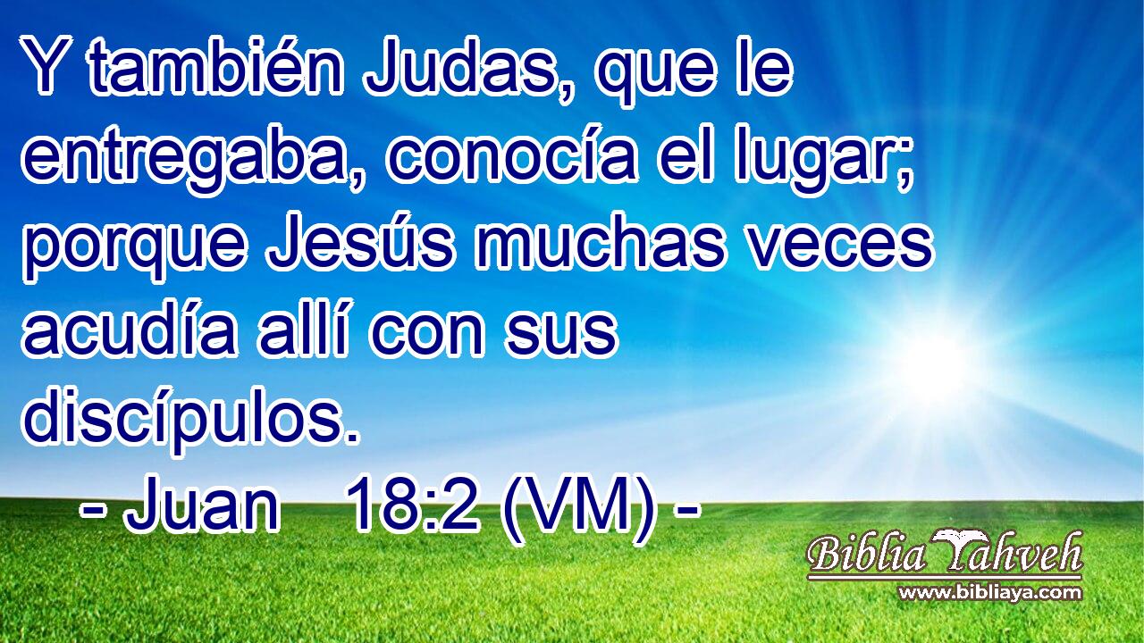  Y también Judas, que le entregaba, conocía el lugar; porque Jesús muchas veces acudía allí con sus discípulos. 