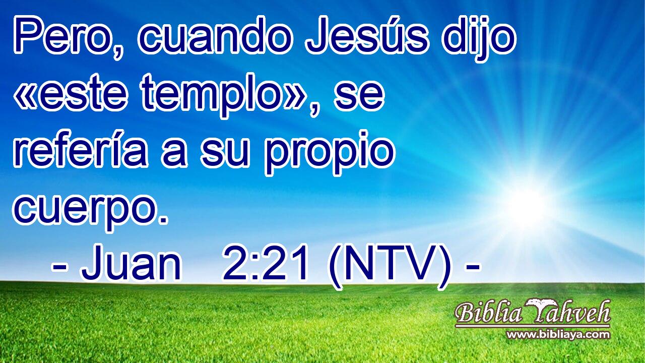 Pero, cuando Jesús dijo «este templo», se refería a su propio cuerpo.