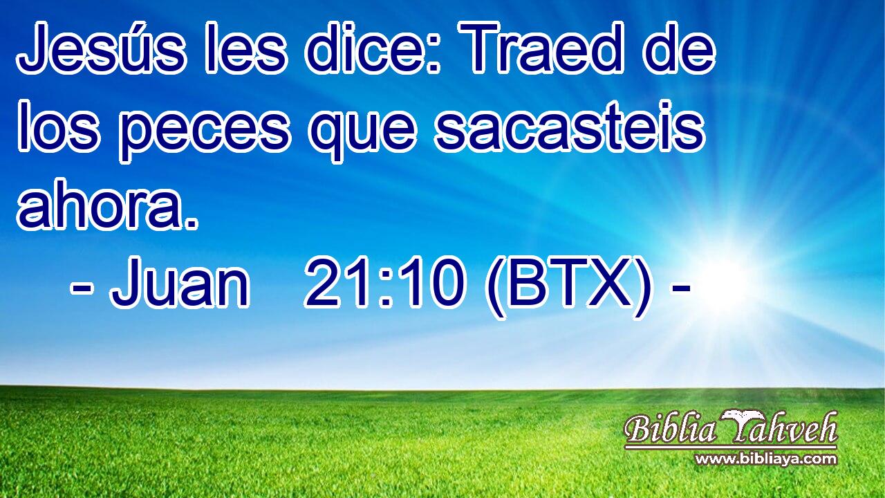 Jesús les dice: Traed de los peces que sacasteis ahora.