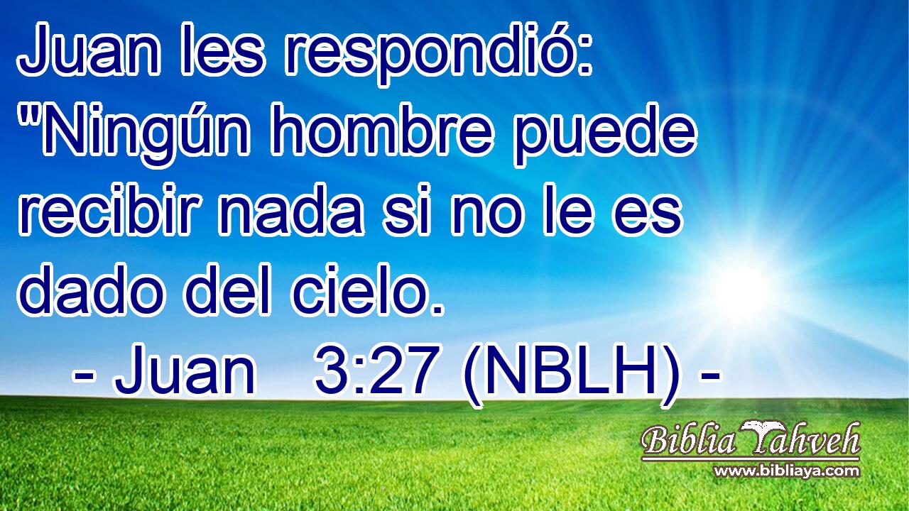  Juan les respondió: 