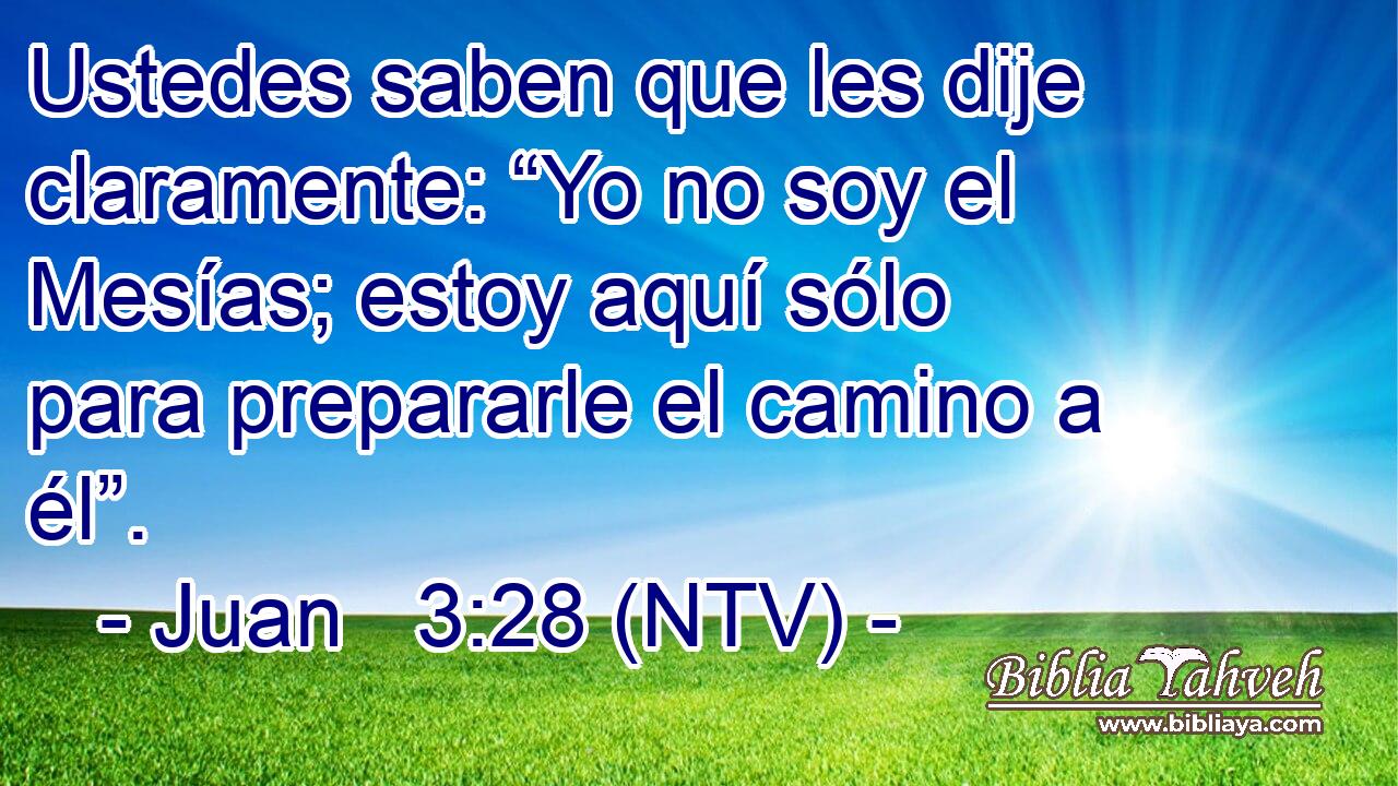 Ustedes saben que les dije claramente: “Yo no soy el Mesías; estoy aquí sólo para prepararle el camino a él”.