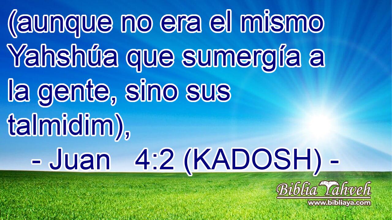  (aunque no era el mismo Yahshúa que sumergía a la gente, sino sus talmidim), 