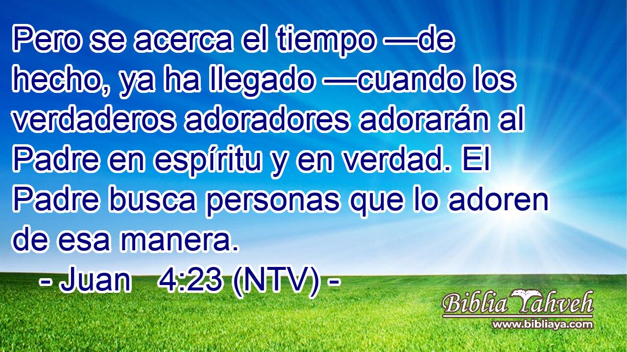 Pero se acerca el tiempo —de hecho, ya ha llegado —cuando los verdaderos adoradores adorarán al Padre en espíritu y en verdad. El Padre busca personas que lo adoren de esa manera.