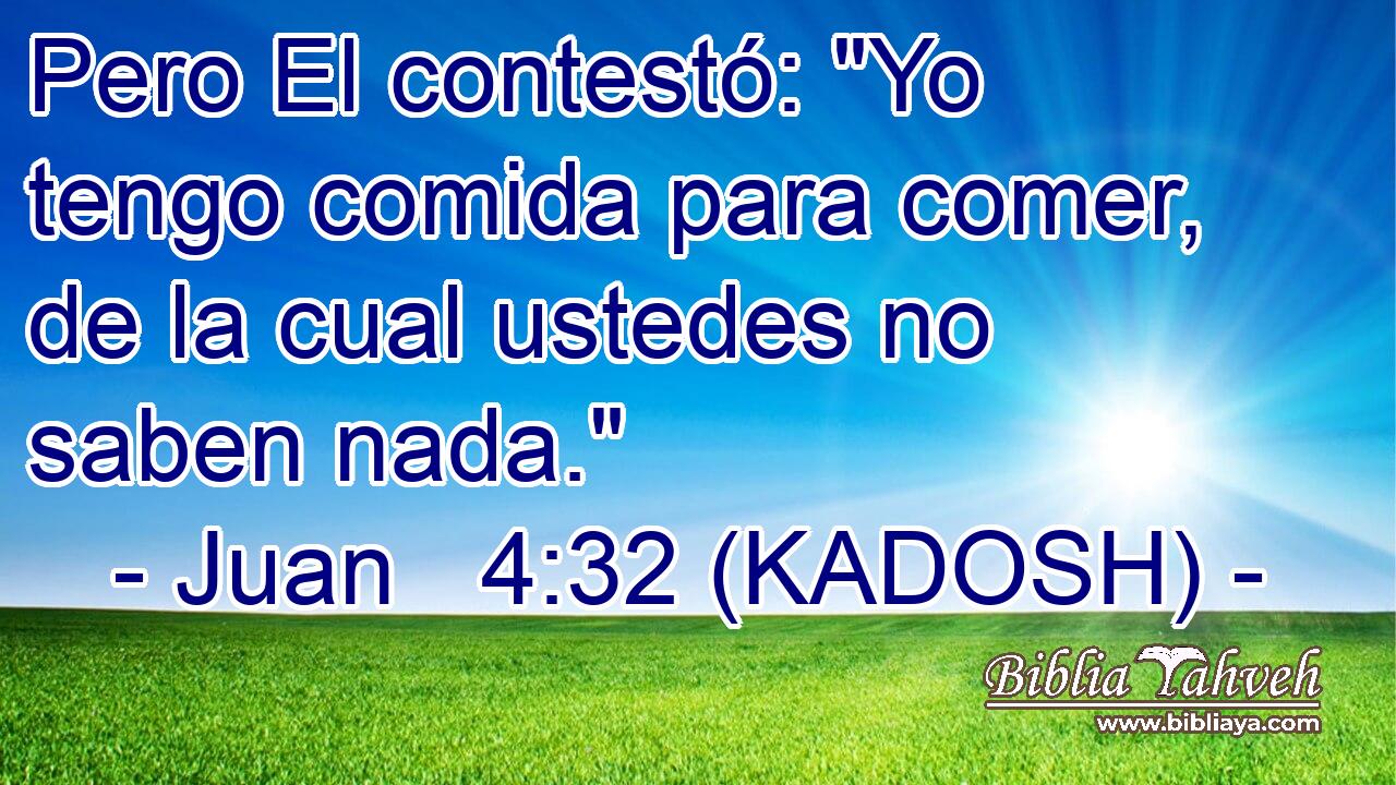  Pero El contestó: 