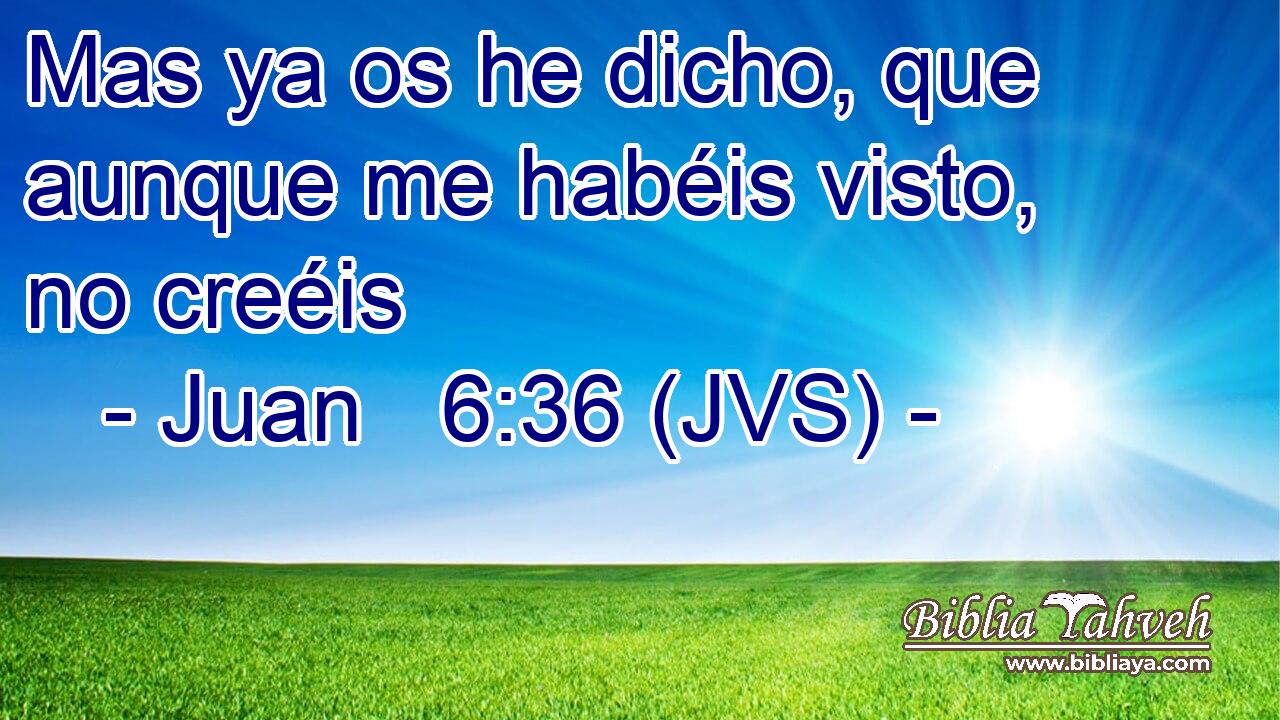 Mas ya os he dicho, que aunque me habéis visto, no creéis