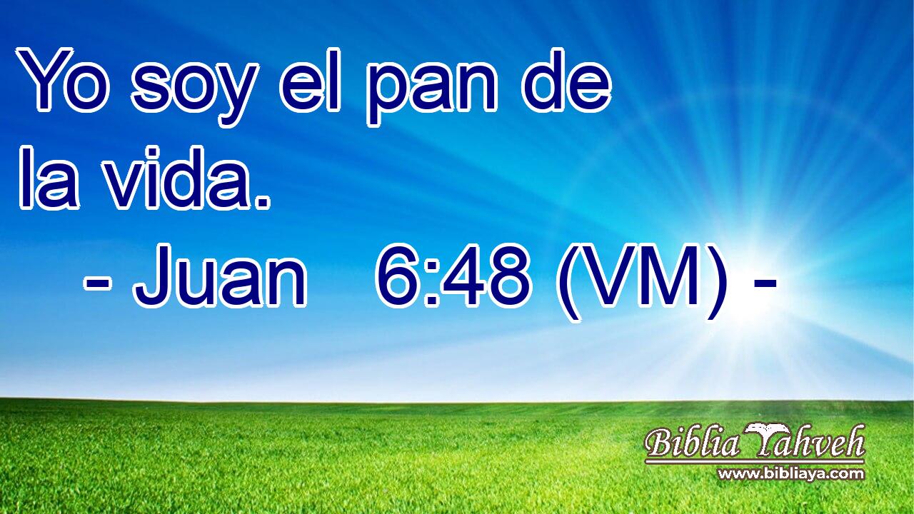  Yo soy el pan de la vida. 