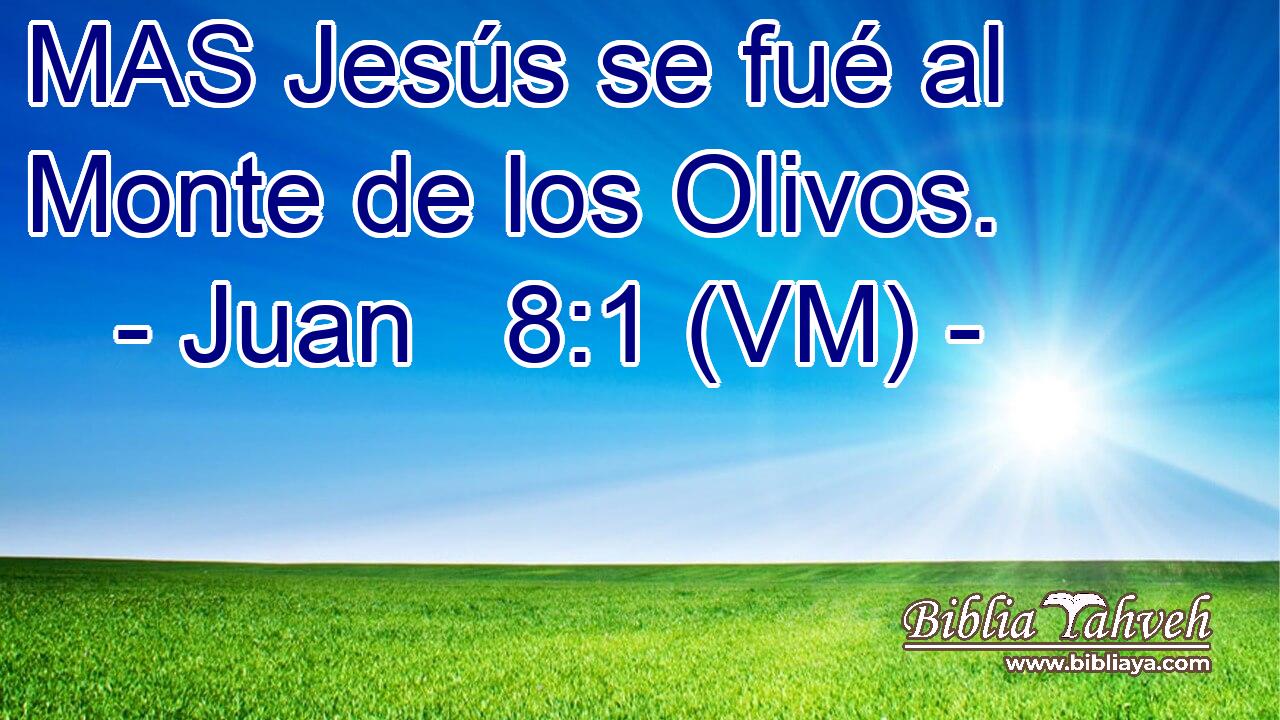  MAS Jesús se fué al Monte de los Olivos. 