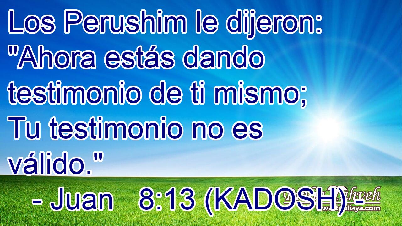 Los Perushim le dijeron: 