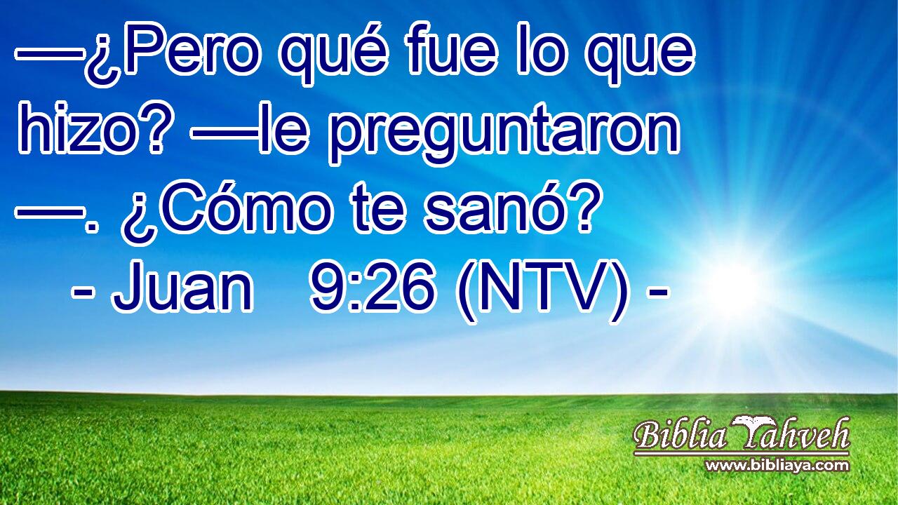 —¿Pero qué fue lo que hizo? —le preguntaron —. ¿Cómo te sanó?