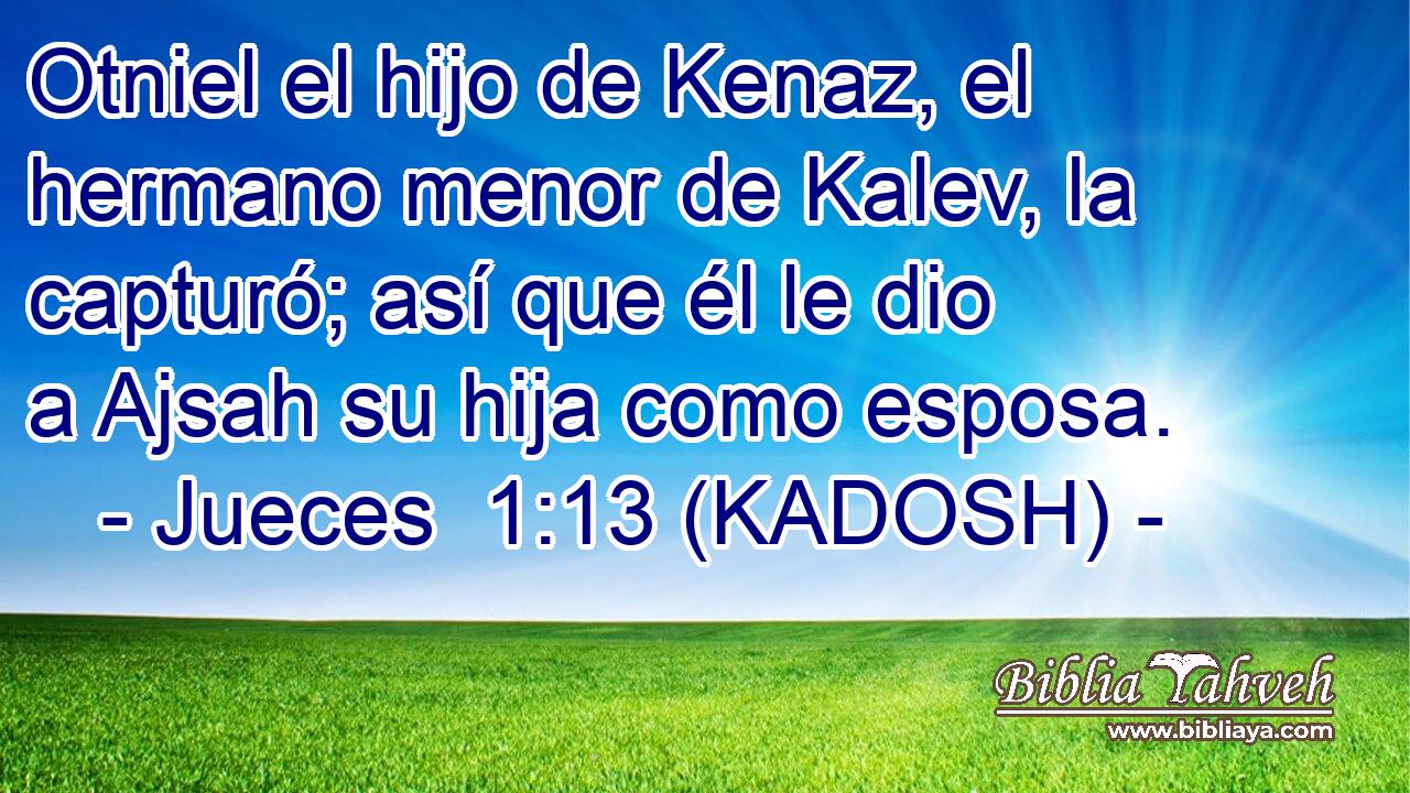  Otniel el hijo de Kenaz, el hermano menor de Kalev, la capturó; así que él le dio a Ajsah su hija como esposa. 