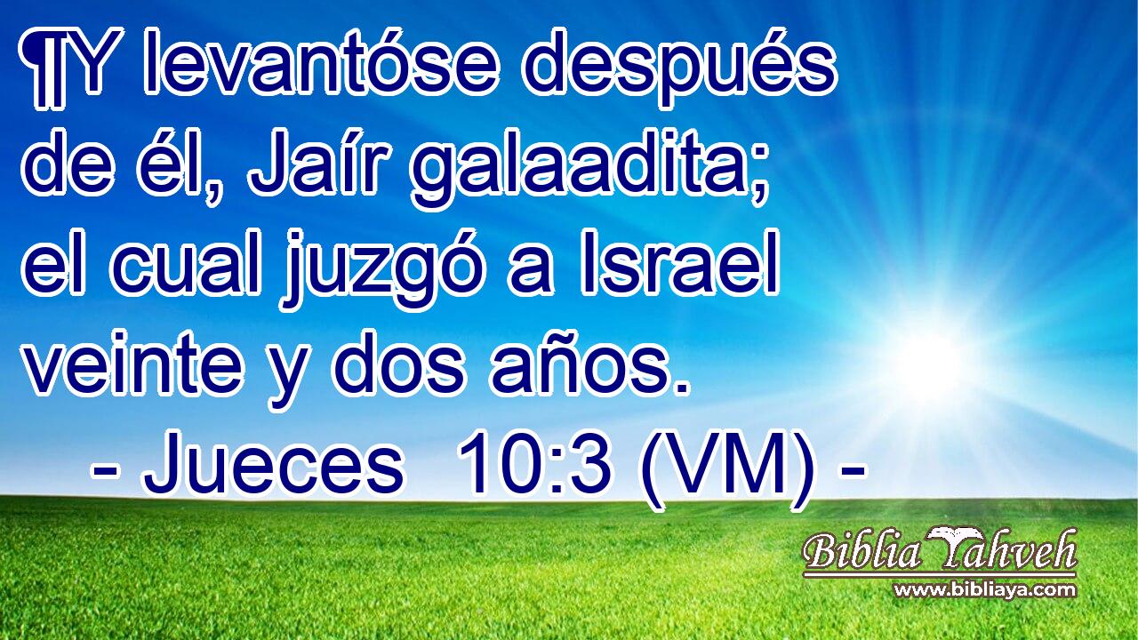  ¶Y levantóse después de él, Jaír galaadita; el cual juzgó a Israel veinte y dos años. 