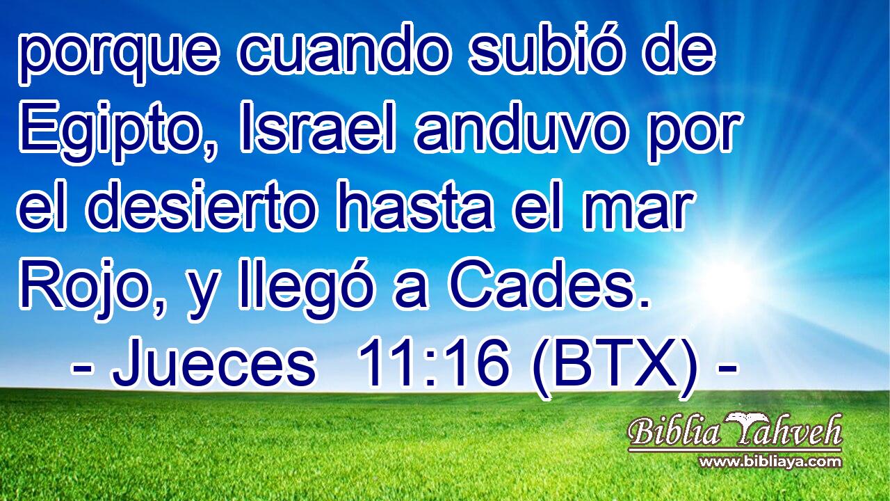 porque cuando subió de Egipto, Israel anduvo por el desierto hasta el mar Rojo, y llegó a Cades.