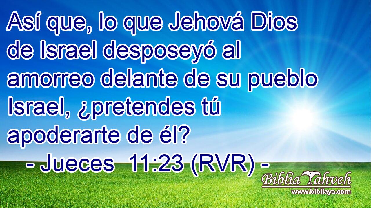 Así que, lo que Jehová Dios de Israel desposeyó al amorreo delante de su pueblo Israel, ¿pretendes tú apoderarte de él?