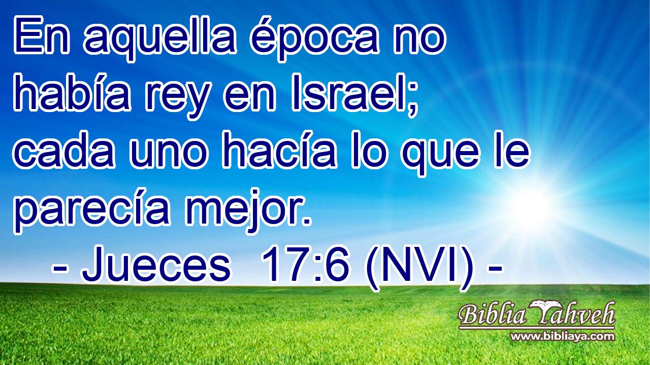  En aquella época no había rey en Israel; cada uno hacía lo que le parecía mejor. 