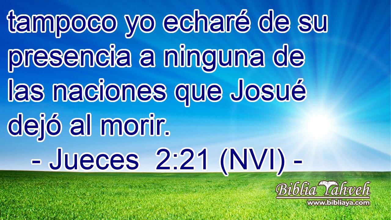  tampoco yo echaré de su presencia a ninguna de las naciones que Josué dejó al morir. 