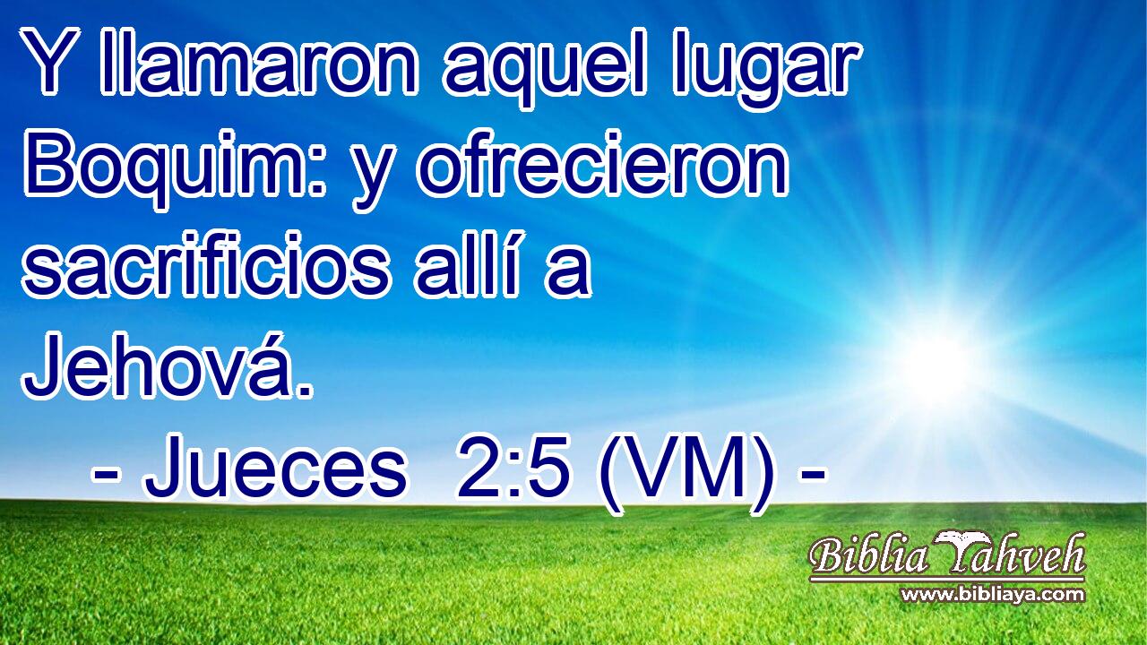  Y llamaron aquel lugar Boquim: y ofrecieron sacrificios allí a Jehová. 
