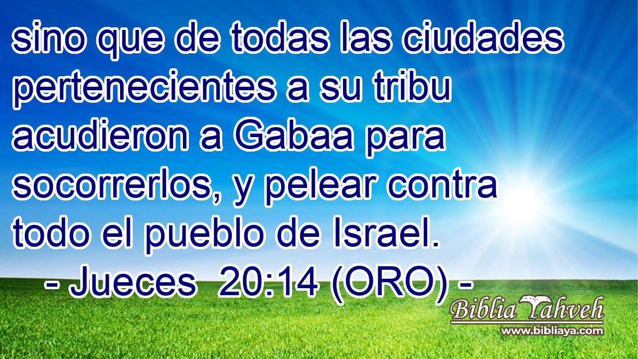  sino que de todas las ciudades pertenecientes a su tribu acudieron a Gabaa para socorrerlos, y pelear contra todo el pueblo de Israel. 