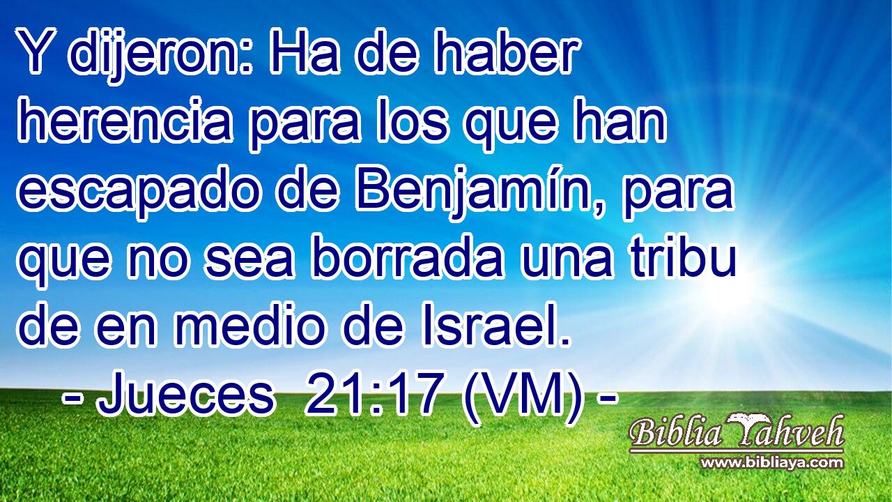  Y dijeron: Ha de haber herencia para los que han escapado de Benjamín, para que no sea borrada una tribu de en medio de Israel. 