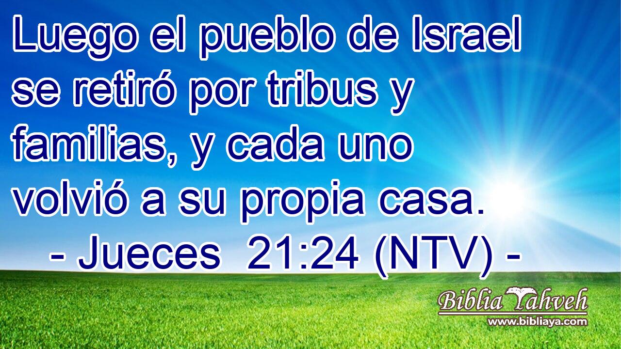 Luego el pueblo de Israel se retiró por tribus y familias, y cada uno volvió a su propia casa.