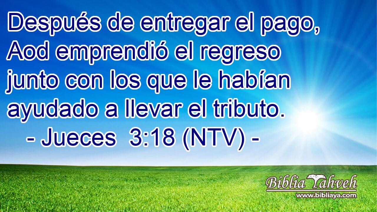 Después de entregar el pago, Aod emprendió el regreso junto con los que le habían ayudado a llevar el tributo.