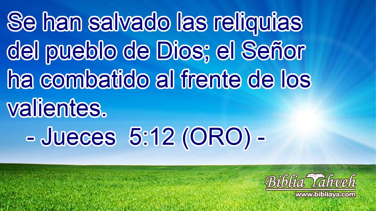  Se han salvado las reliquias del pueblo de Dios; el Señor ha combatido al frente de los valientes. 