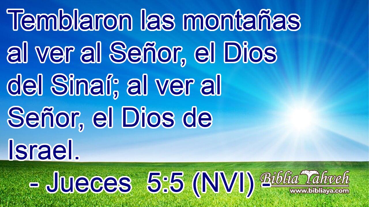  Temblaron las montañas al ver al Señor, el Dios del Sinaí; al ver al Señor, el Dios de Israel. 