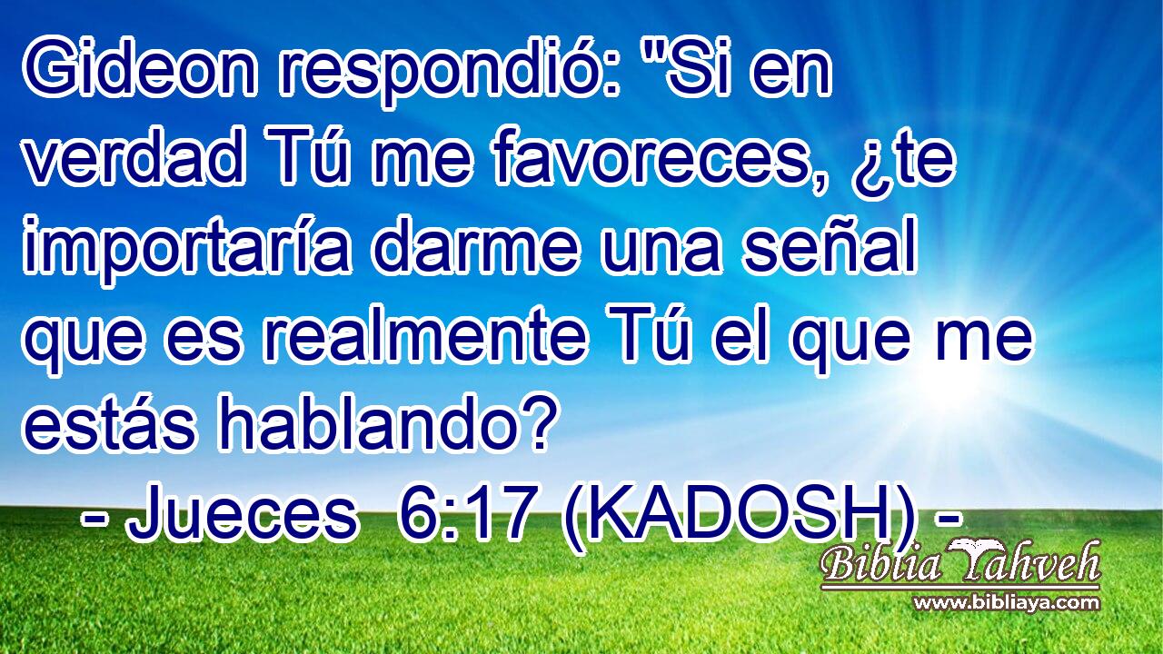  Gideon respondió: 